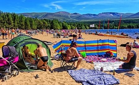 Loch Morlich Beach, Loch Morlich, Beach, Active Glenmore Project, Active Glenmore, Rural Tourism Infrastructure Fund