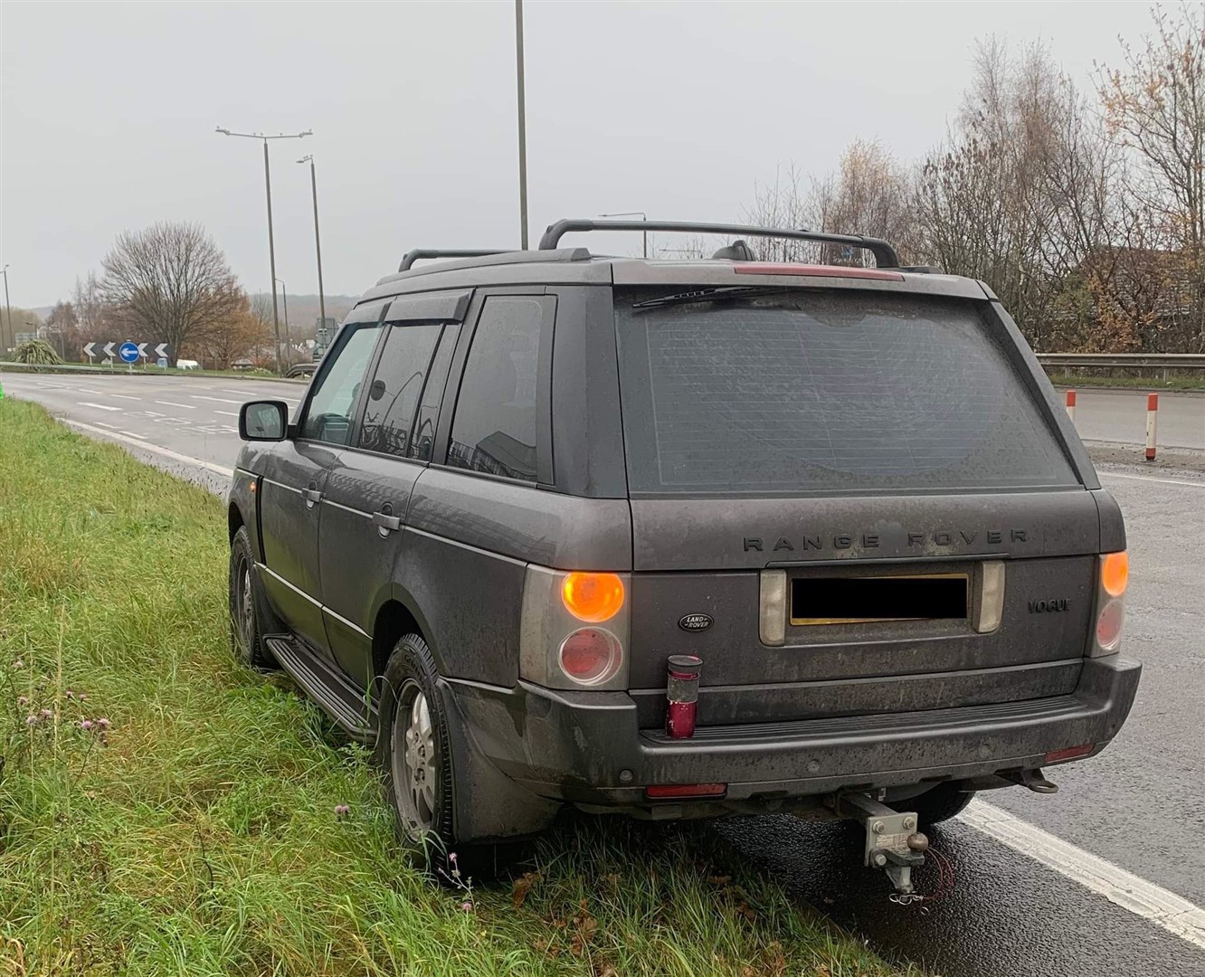 Mr Danter drives a distinctive looking Range Rover.