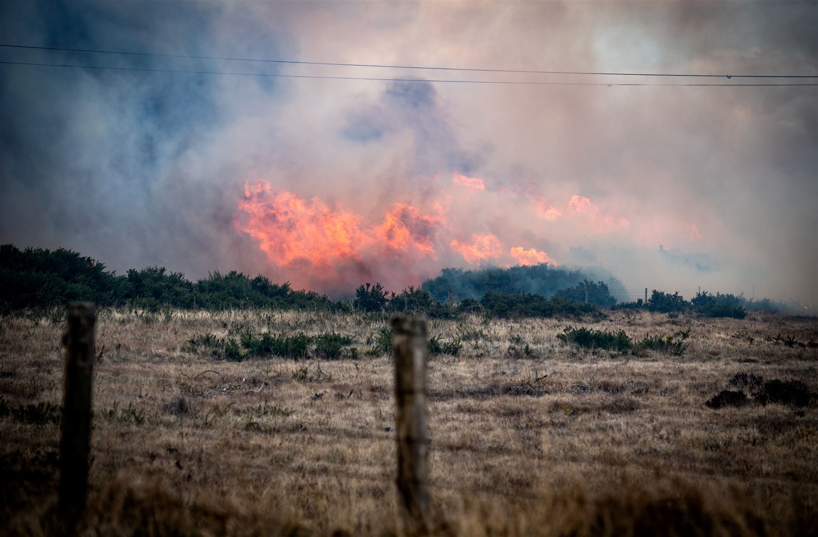 Wildfire on the B861