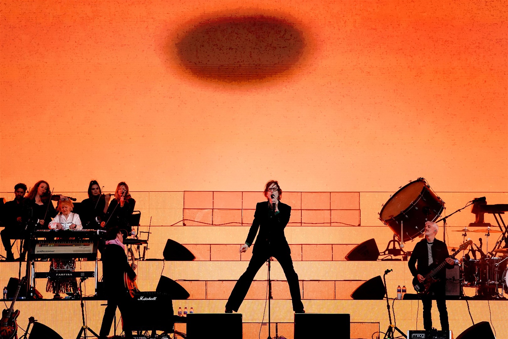 Jarvis Cocker of Pulp performing on stage at Finsbury Park in London in 2023 (Victoria Jones/PA)