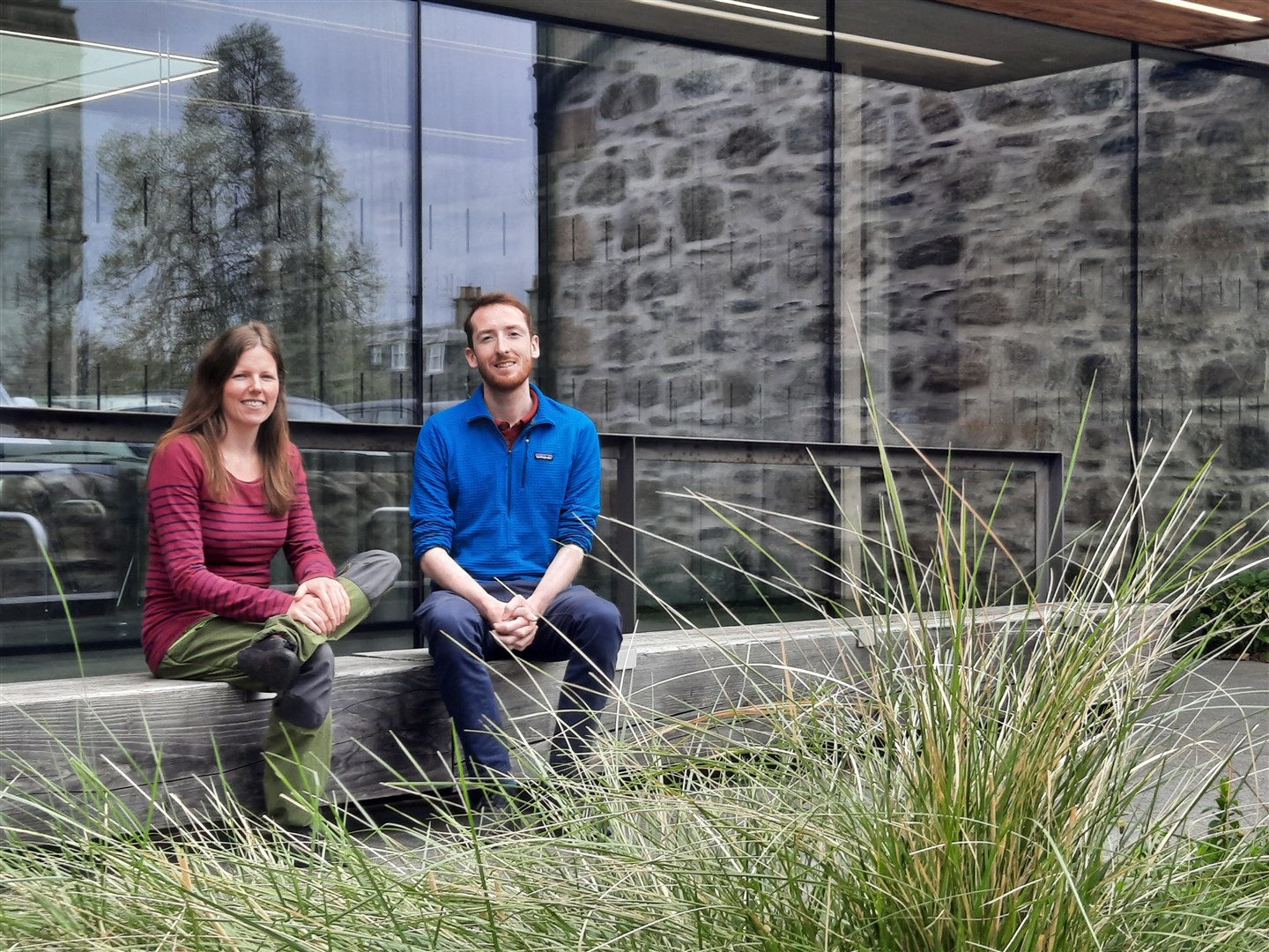 Louise Emslie and Gavin Hosie who are Green Health Link Workers with the Cairngorms National Park Authority.