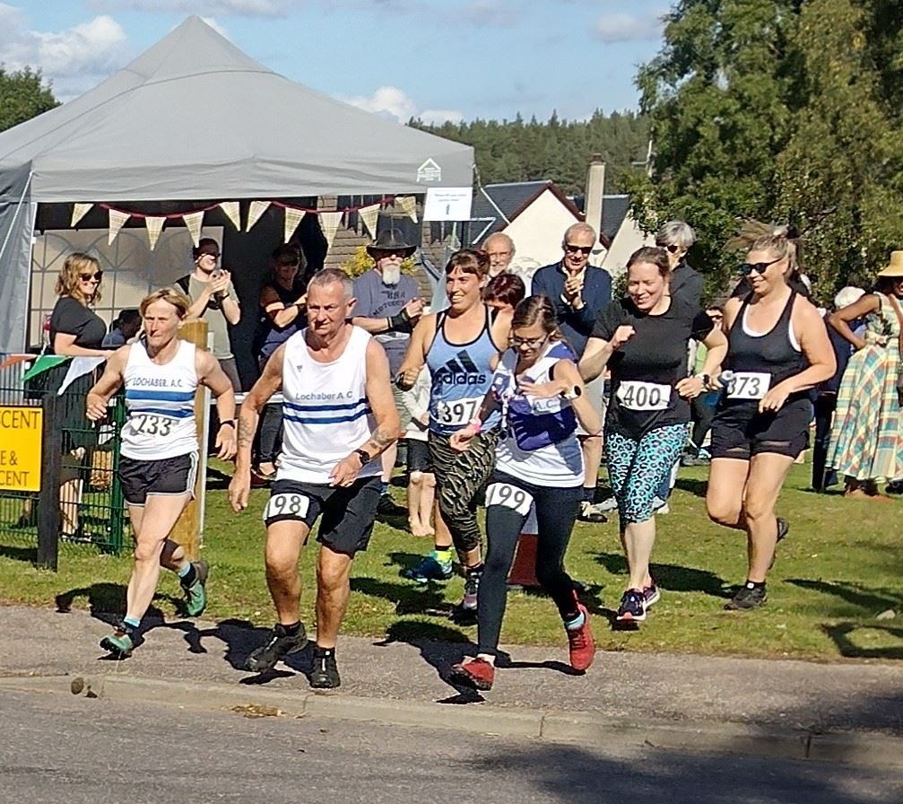 They're off! At Saturday's Suie Hill Race in Kincraig