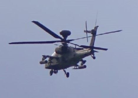 LOW FLYER: An earlier flight over Aviemore yesterday afternoon. Picture: David Macleod.