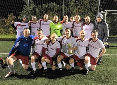 Tain Thistle celebrate winning the Polla Cup.