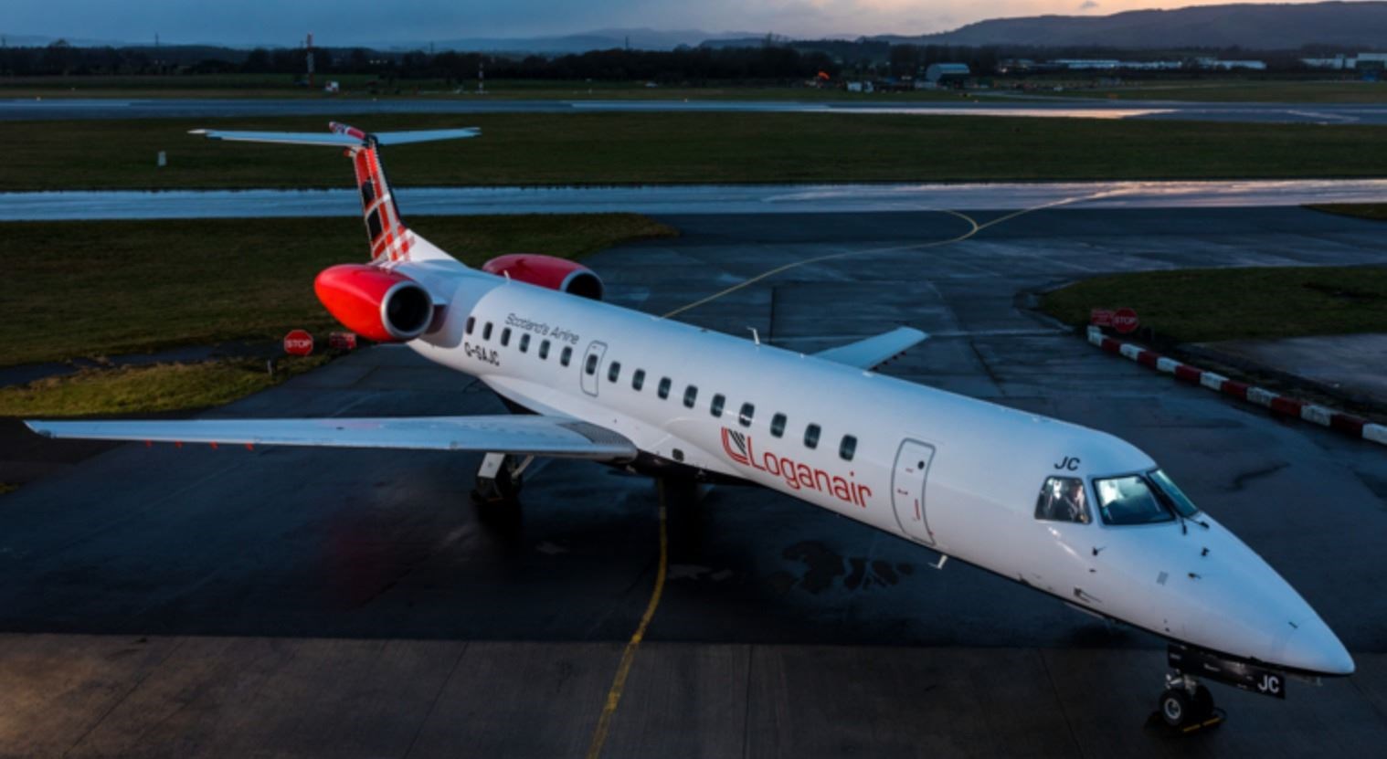 A Loganair aircraft.