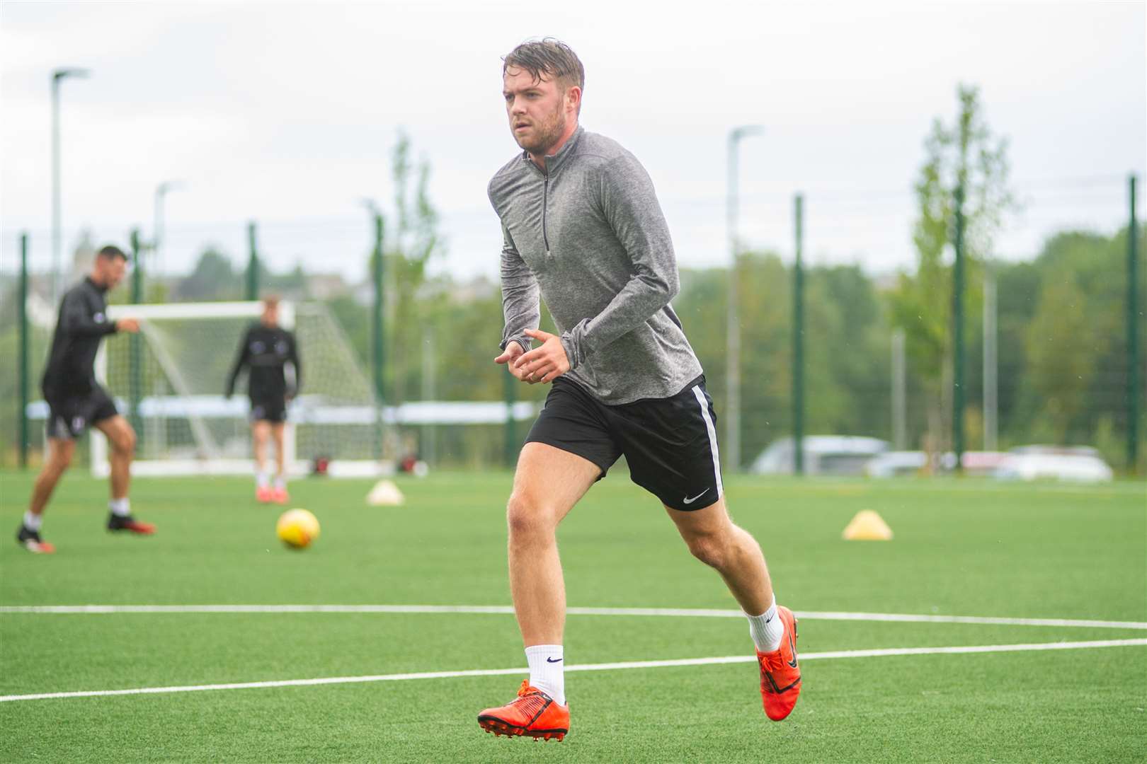 Josh Peters in training with Elgin City. Picture: Daniel Forsyth