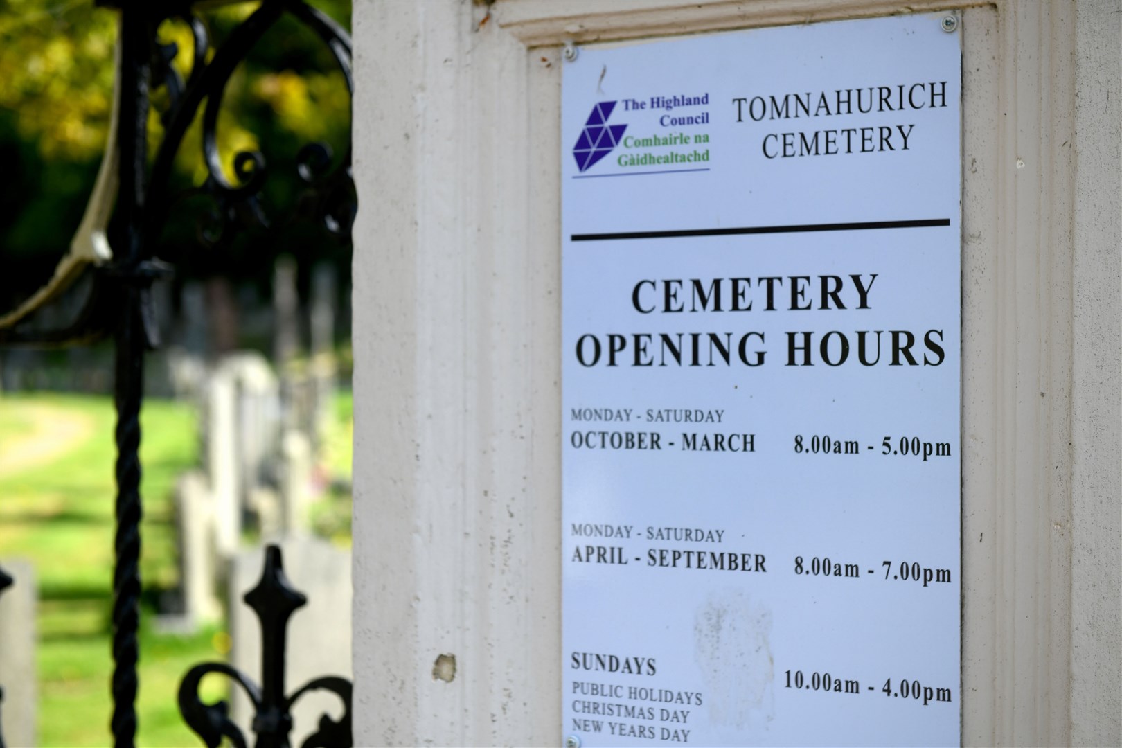 Tomnahurich Cemetery, Highland Council to invest millions to secure more than 20 burial sites. Picture: James Mackenzie
