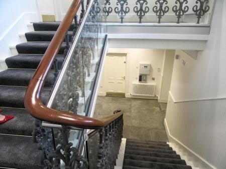Stand and stair: The old staircase has been beautifully restored at Kingussie Courthouse