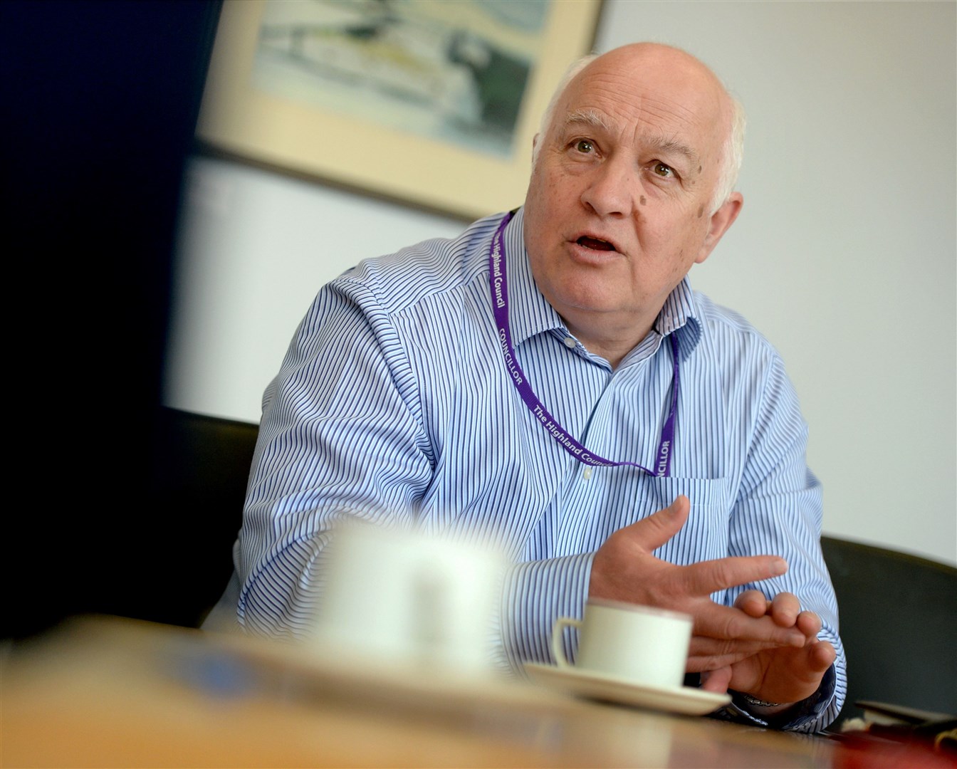 Council convenor Bill Lobban has highlighted danger on Grampian Road in Aviemore.
