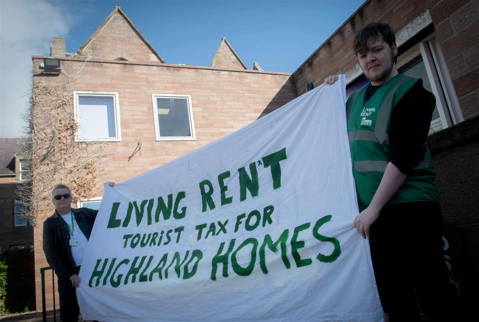 Living Rent Highlands is calling for a proposed tourist tax to be used to address the region's housing crisis. Picture: Callum Mackay.