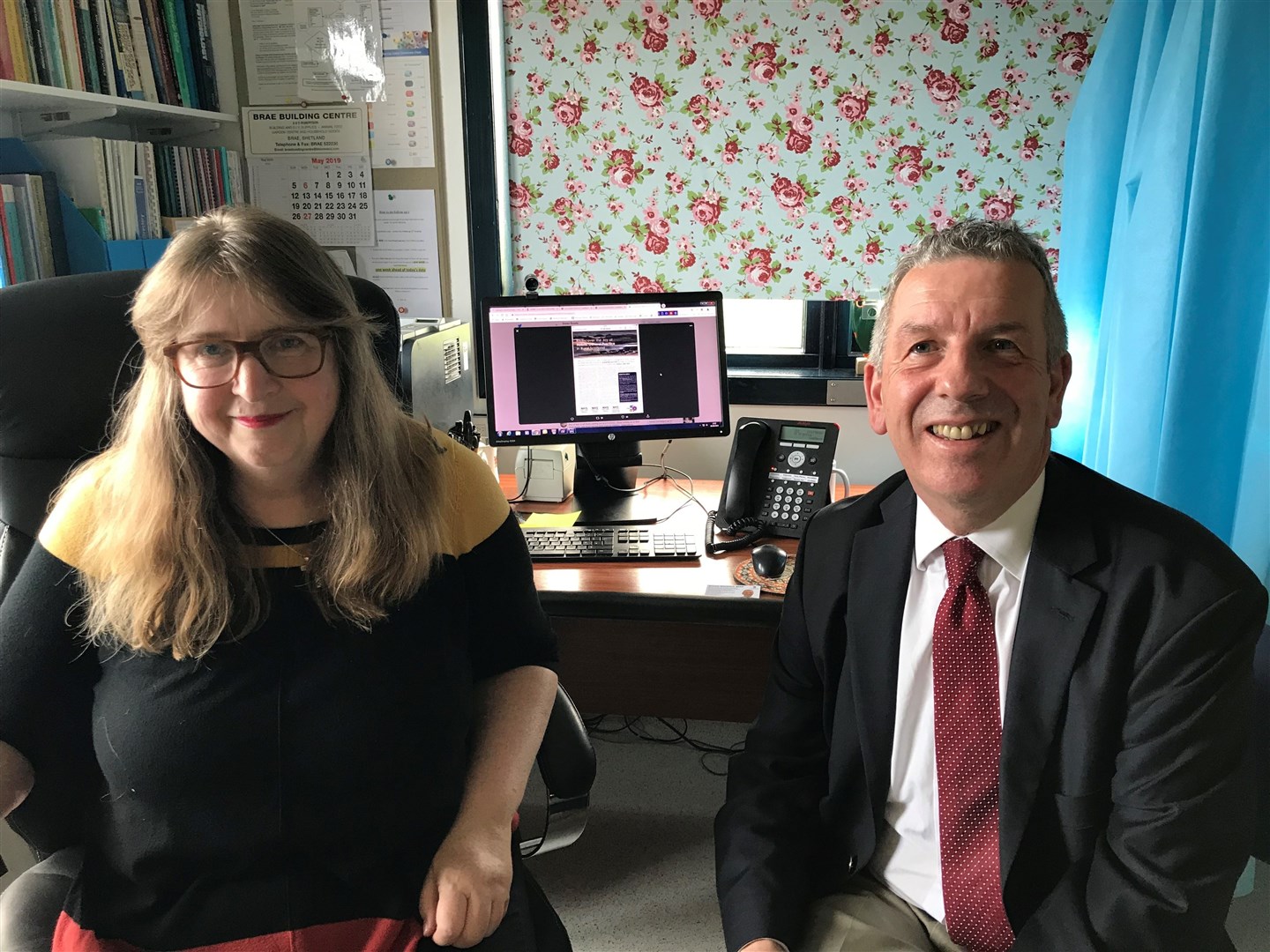 Susan Bowie and David Stewart MSP