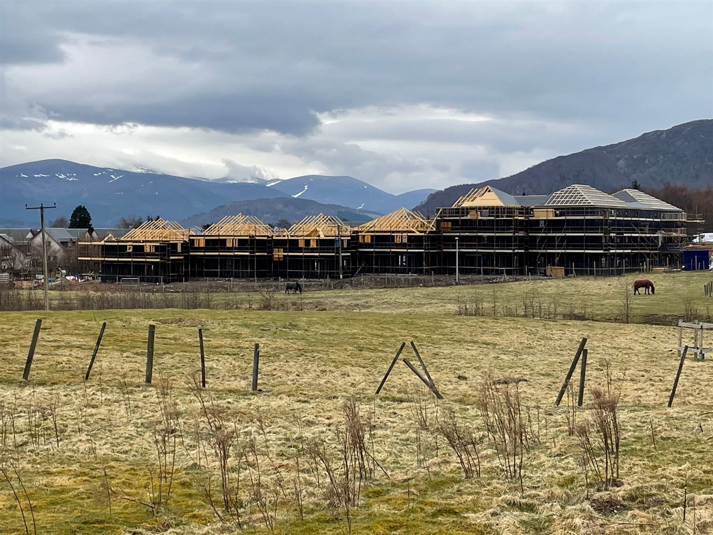 New homes being built at the north end of Aviemore.