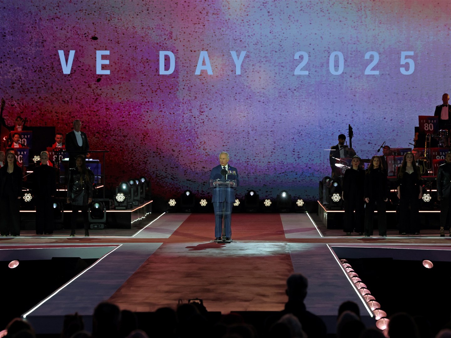 The King delivering his speech (Chris Jackson/PA)