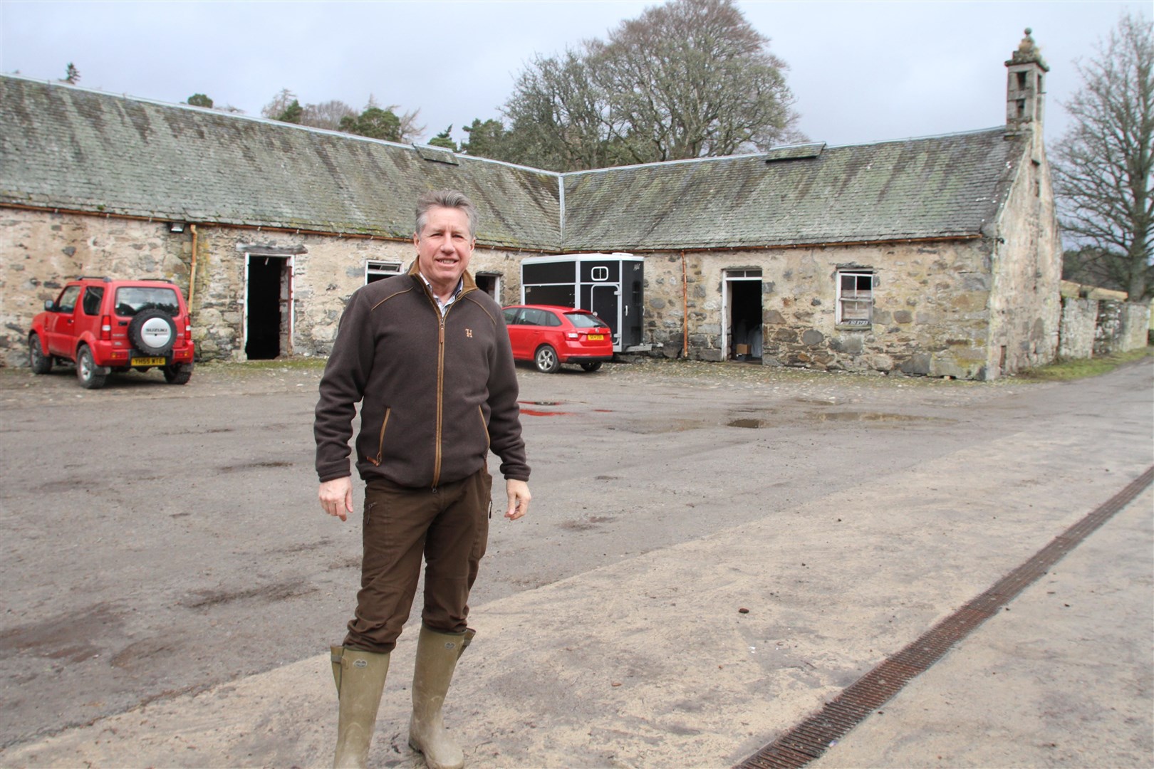 Estate manager Gary Culpan at the site of the new development on Balavil Estate.