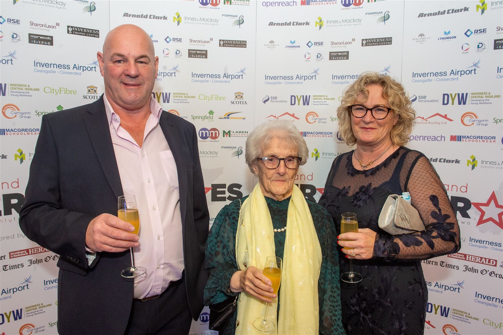 Sandy Macleod, Renee Maclennan and Anne Maclennan. Picture: Callum Mackay