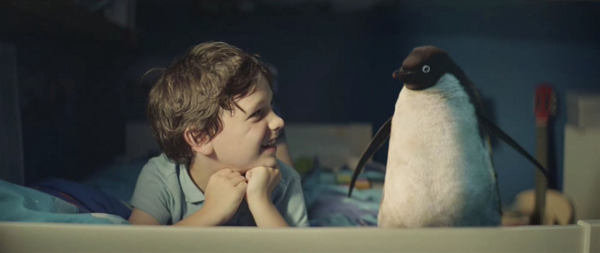 Sam and Monty the penguin (John Lewis/PA)
