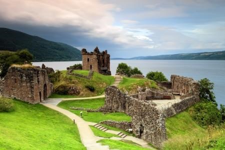 Stunning Urquhart Castle on the shores of Loch Ness