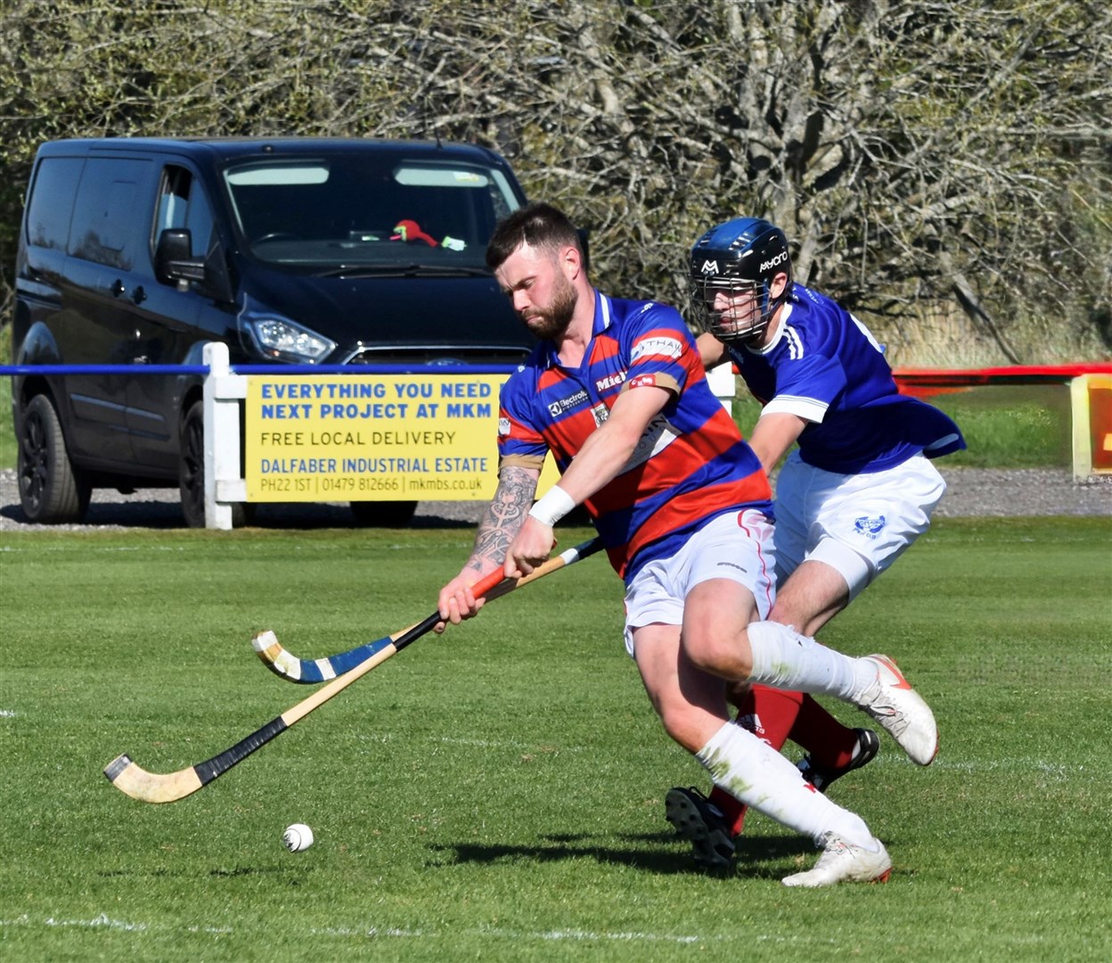 Skipper Thomas 'Tuck' Borthwick in the thick of the action on Saturday.