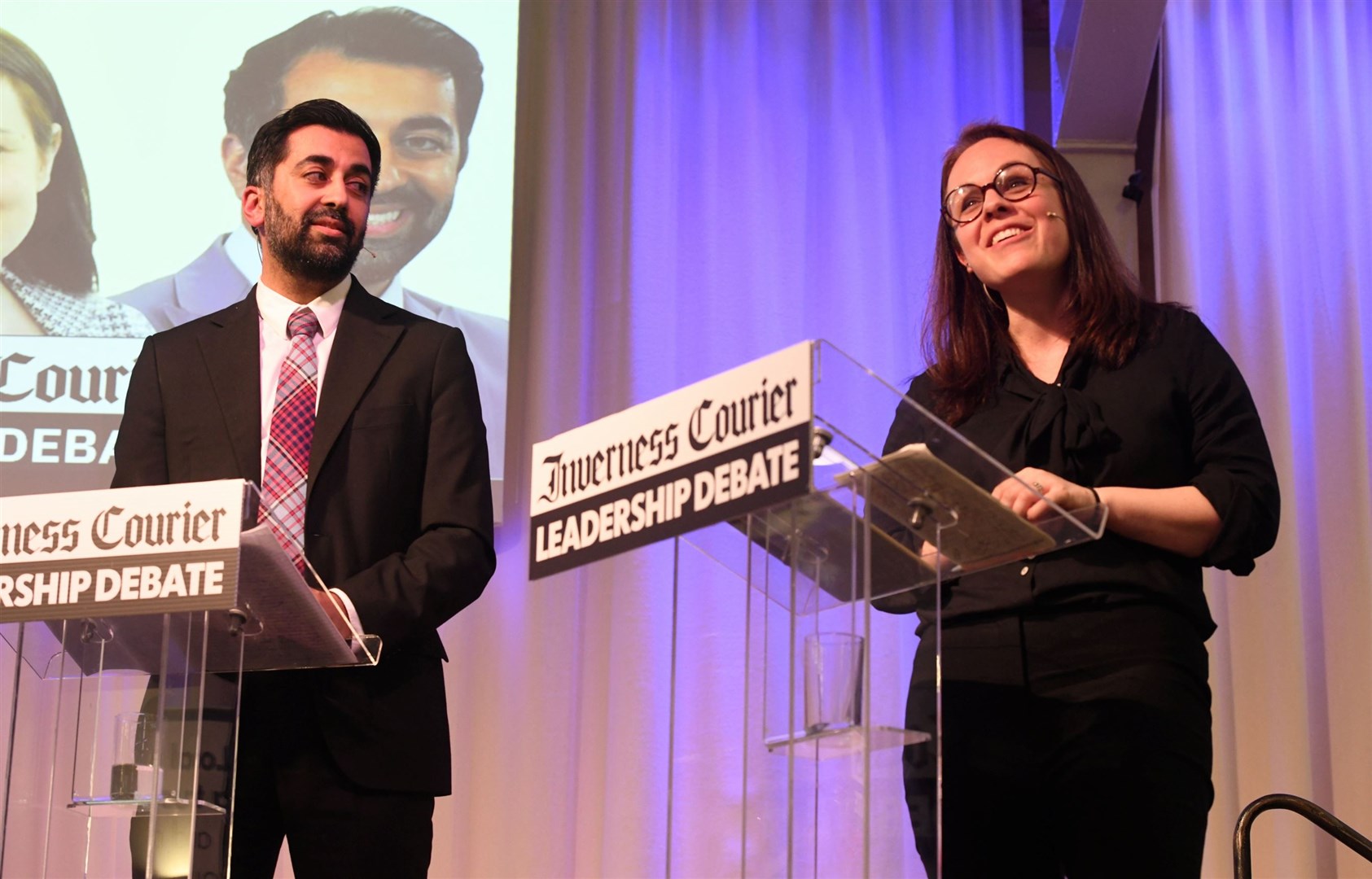 Humza Yousaf and Kate Forbes. Picture: James Mackenzie.