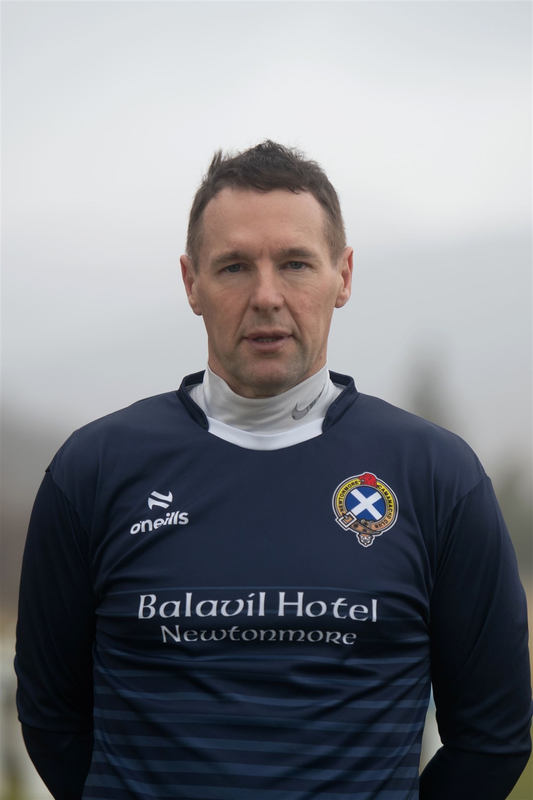 Kenny Ross was in fine form for Newtonmore but could not stop his side exit the cup competition. Picture: Callum Mackay.