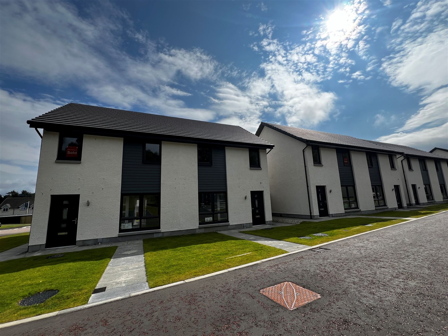 The new HHA homes for key workers at the Tulloch Homes development in Aviemore.