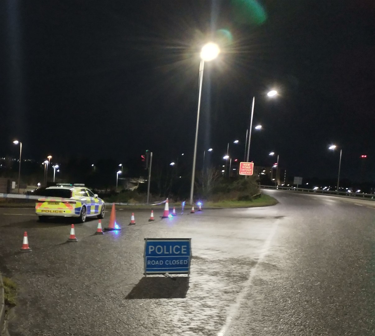 A9 slip road off Culloden Road.