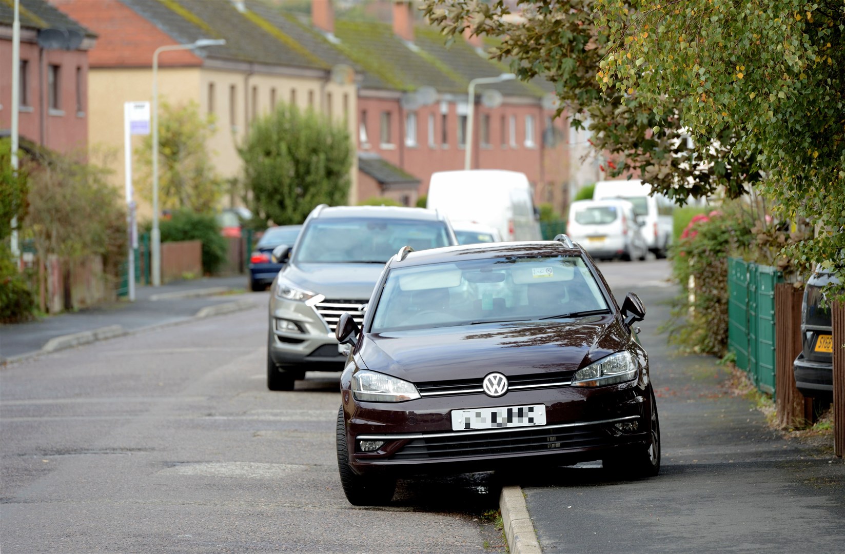 Parking on the pavement in Dalneigh, Inverness (stock image). Picture: James MacKenzie.