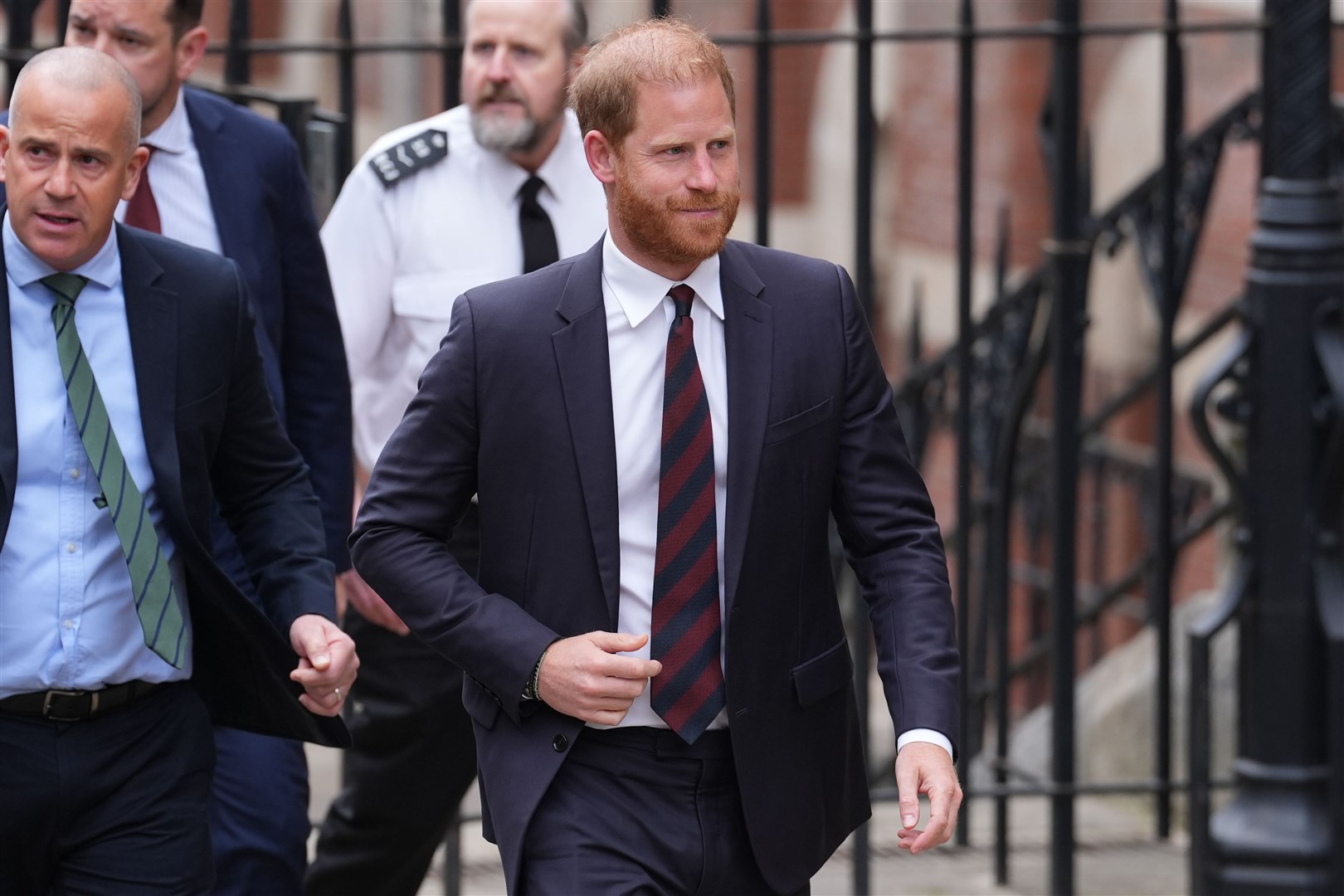 Harry at the Royal Courts of Justice in central London for his appeal last week (Lucy North/PA)