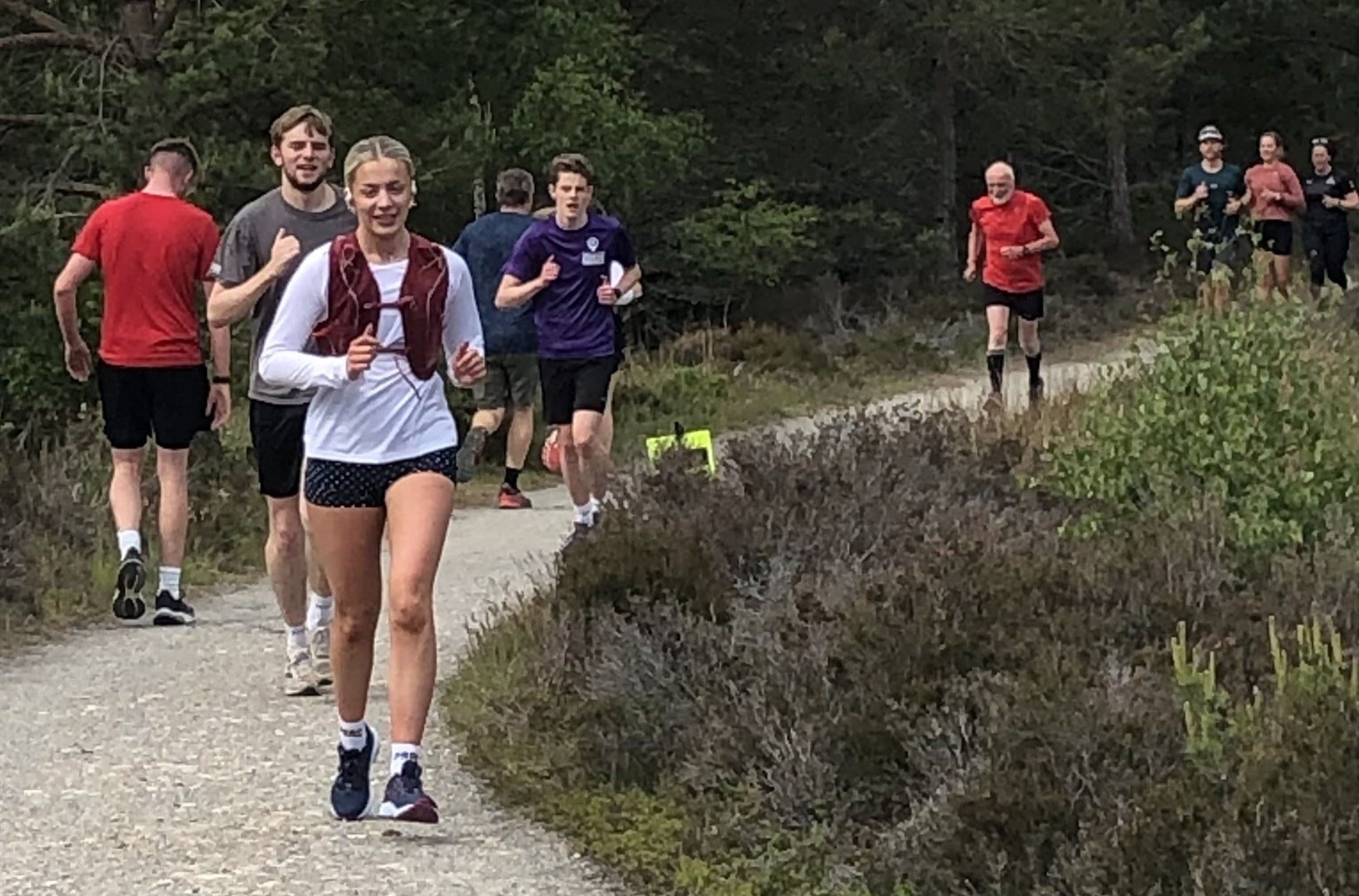 ON THE RUN: Some of the big turnout at Aviemore