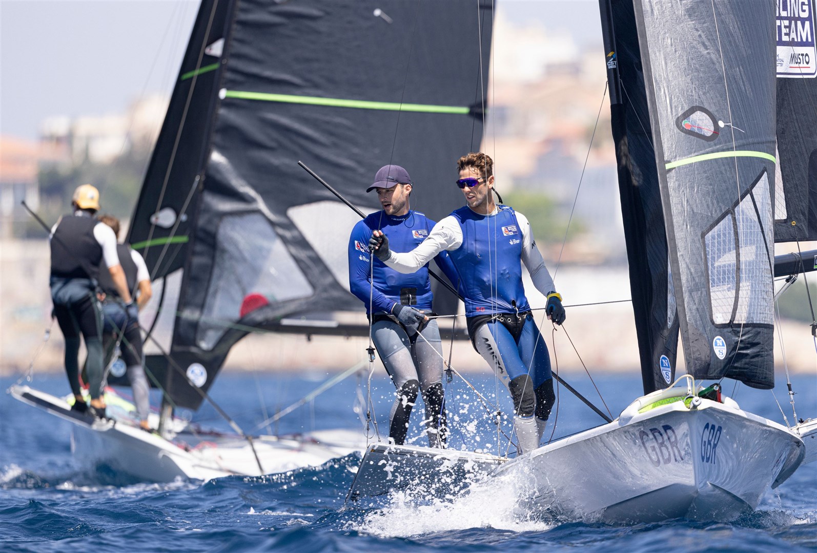 James Peters and Fynn Sterritt have missed out on an Olympic medal at Marseille, finishing seventh overall. Picture: World Sailing.
