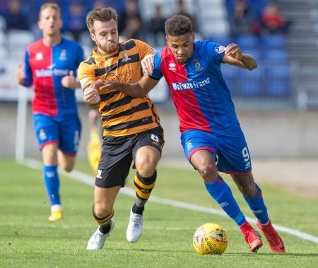 Nathan Austin says Dunfermline is a happy hunting ground for him. Picture: Ken Macpherson.