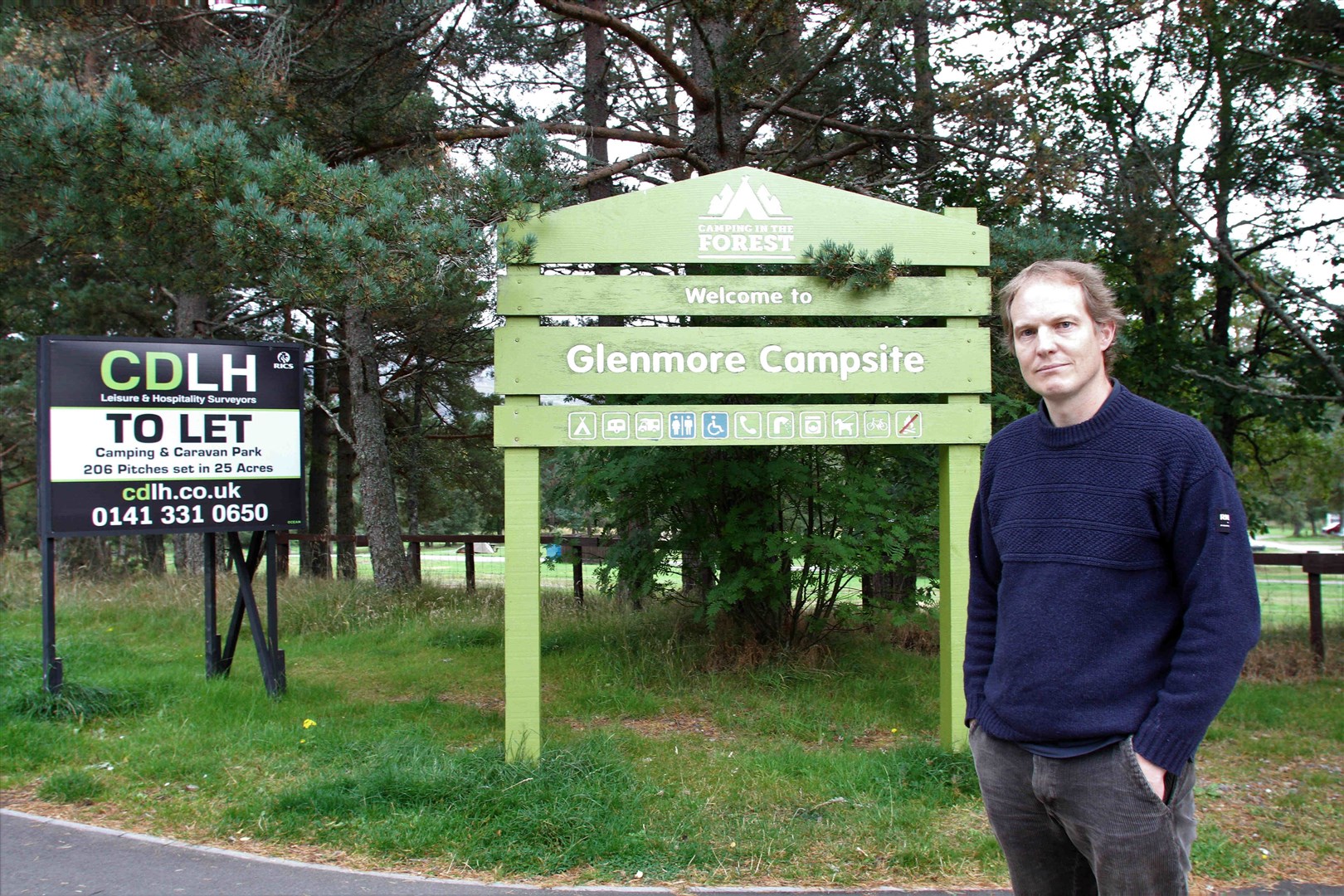 AGCT director Mike Dearman at Glenmore campsite by the shores of Loch Morlich.