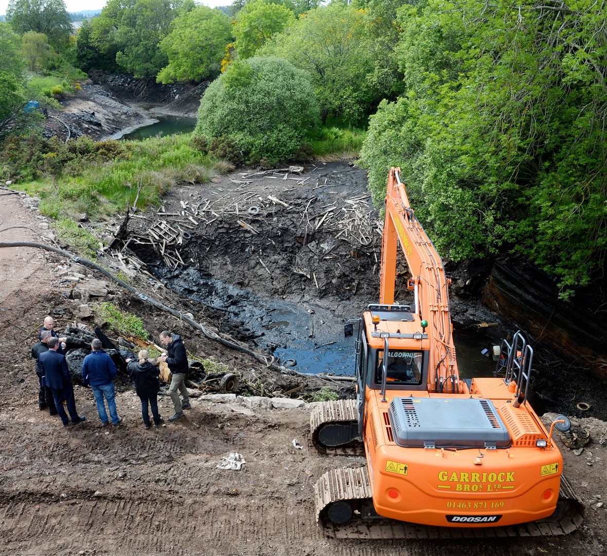 Police drain Leanach Quarry near Inverness in the investigation into the murder of Renee and Andrew MacRae. Senior investigating officer Detective Inspector Brian Geddes. Picture: Gary Anthony
