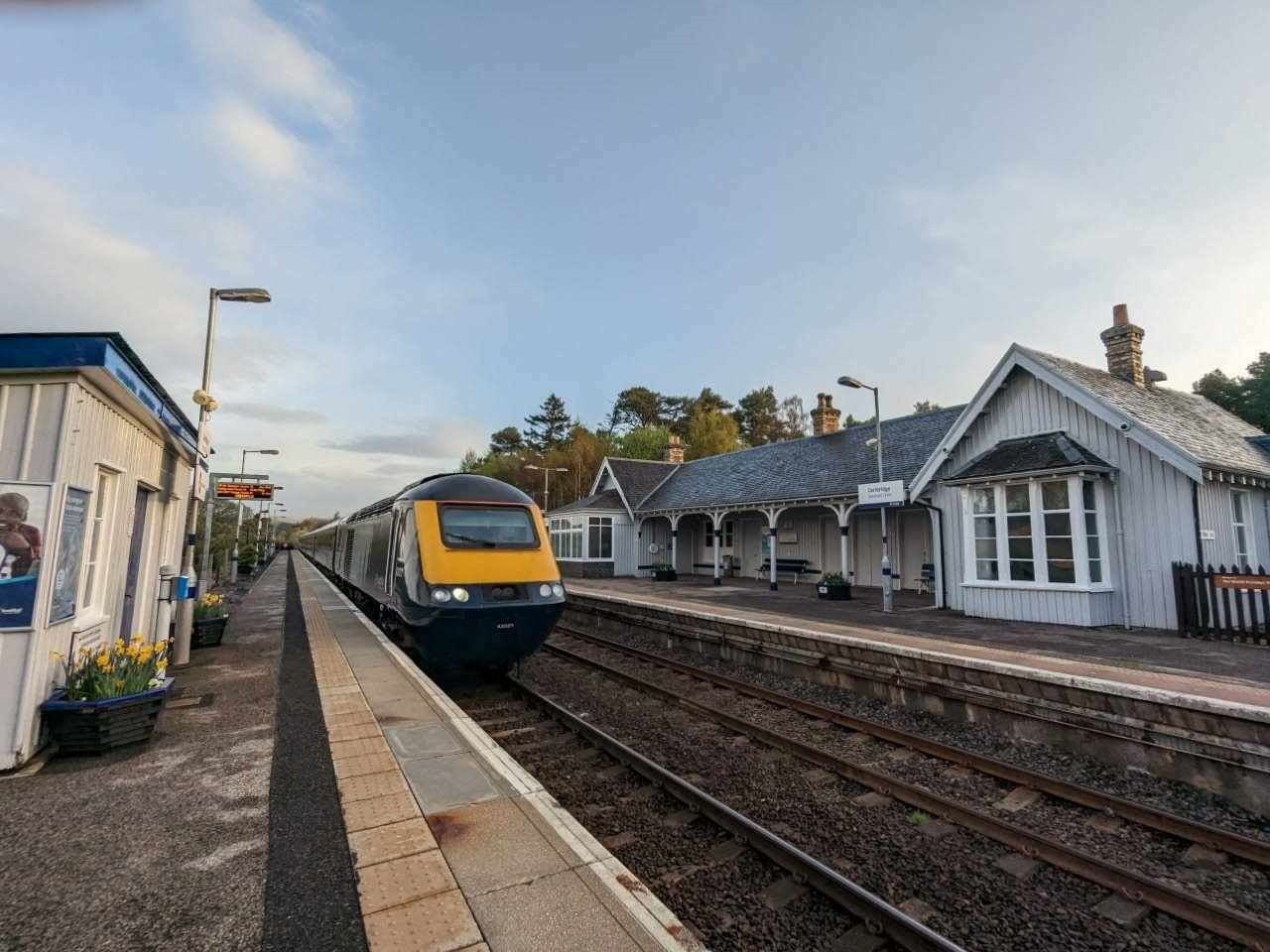The shocked train driver had to stop the service after nearly hitting children playing on line near Carrbridge train station whilst travelling at high speed.