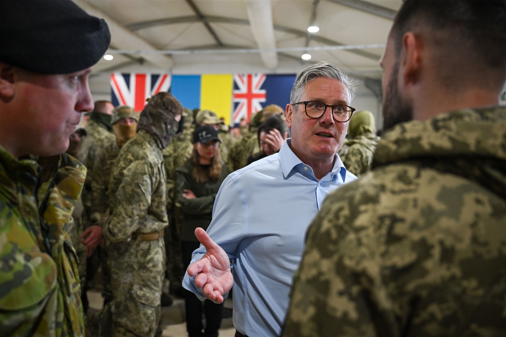 Sir Keir is continuing efforts toward securing a ceasefire in Ukraine (Finnbarr Webster/PA)
