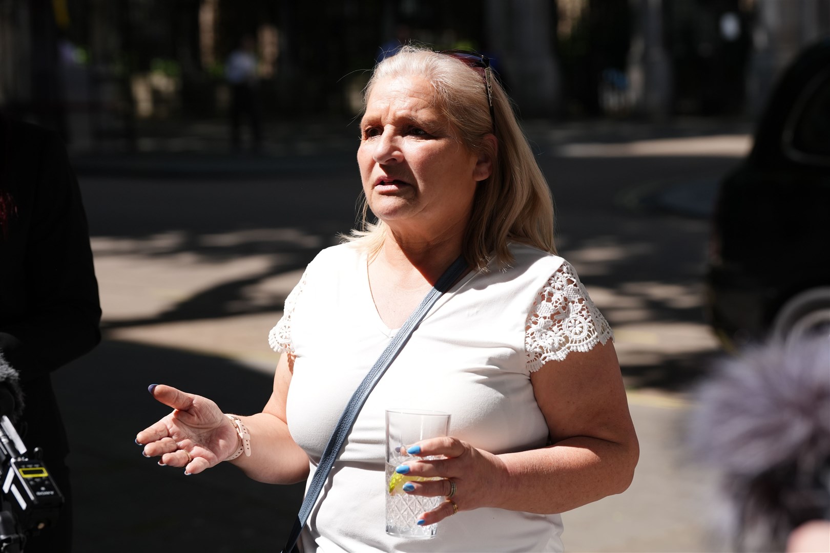 Kim Smith, sister of Peter Sullivan, outside the Royal Courts of Justice (Ben Whitley/PA)