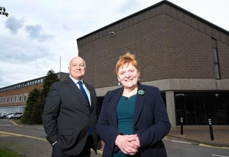 Council convener Bill Lobban and leader Margaret Davidson