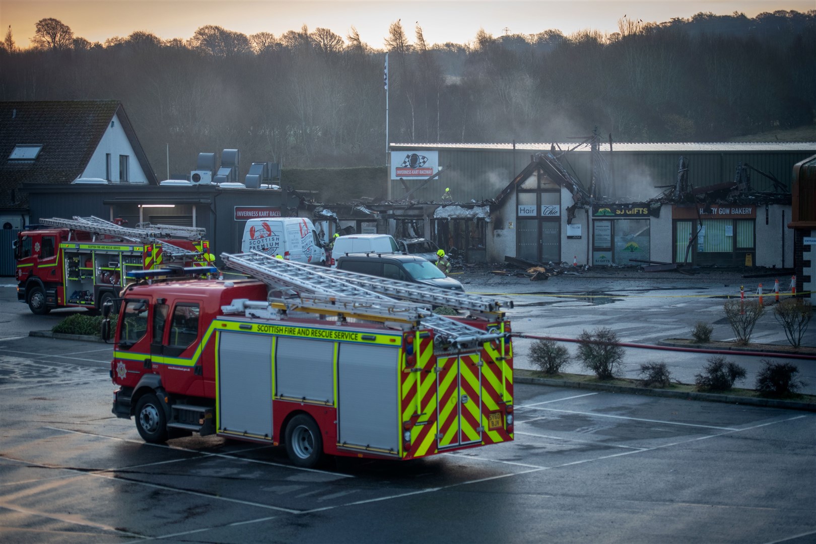 Locator - Fairways fire in Inverness