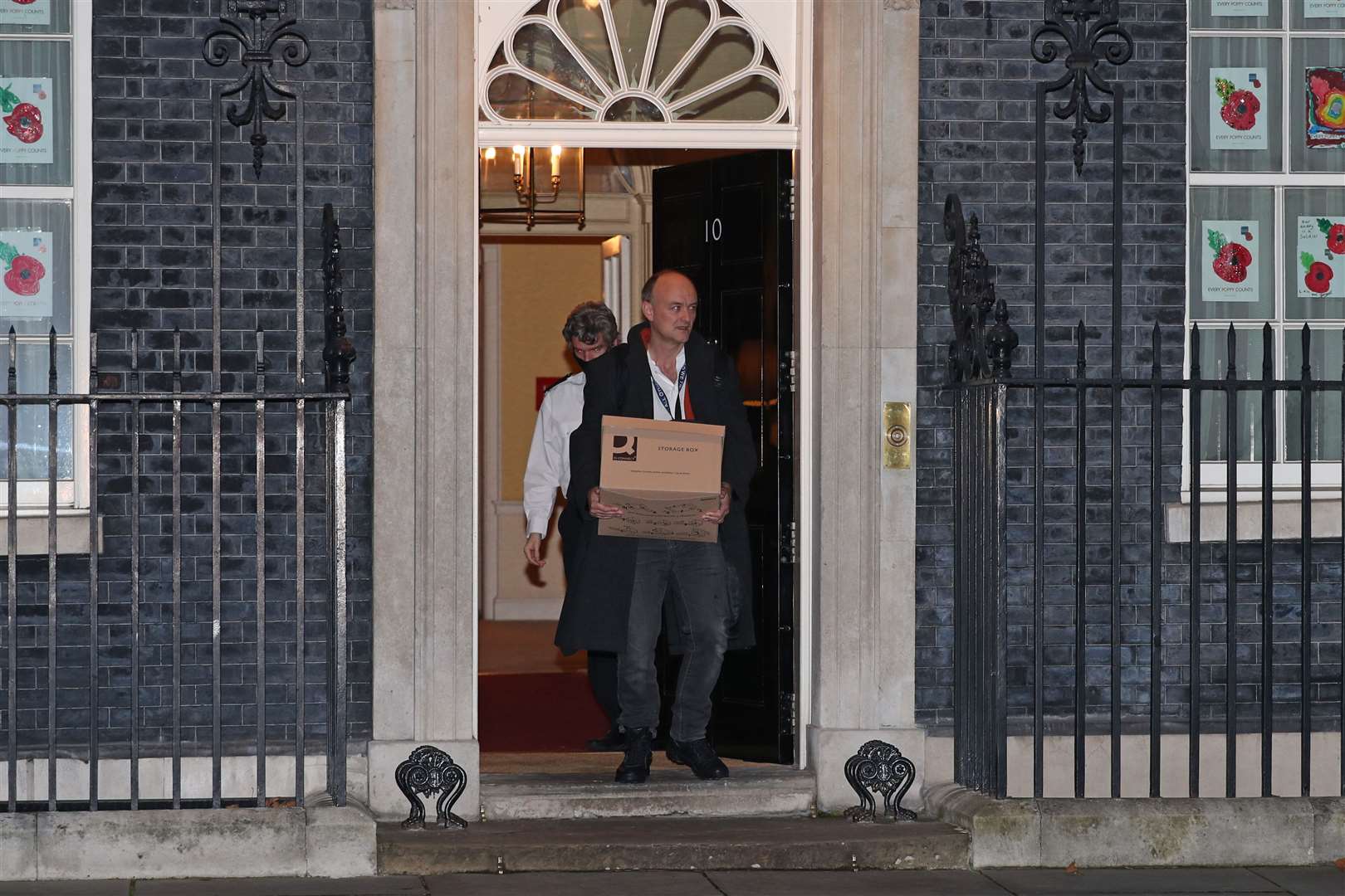 Dominic Cummings left Downing Street towards the end of 2020 (Yui Mok/PA)