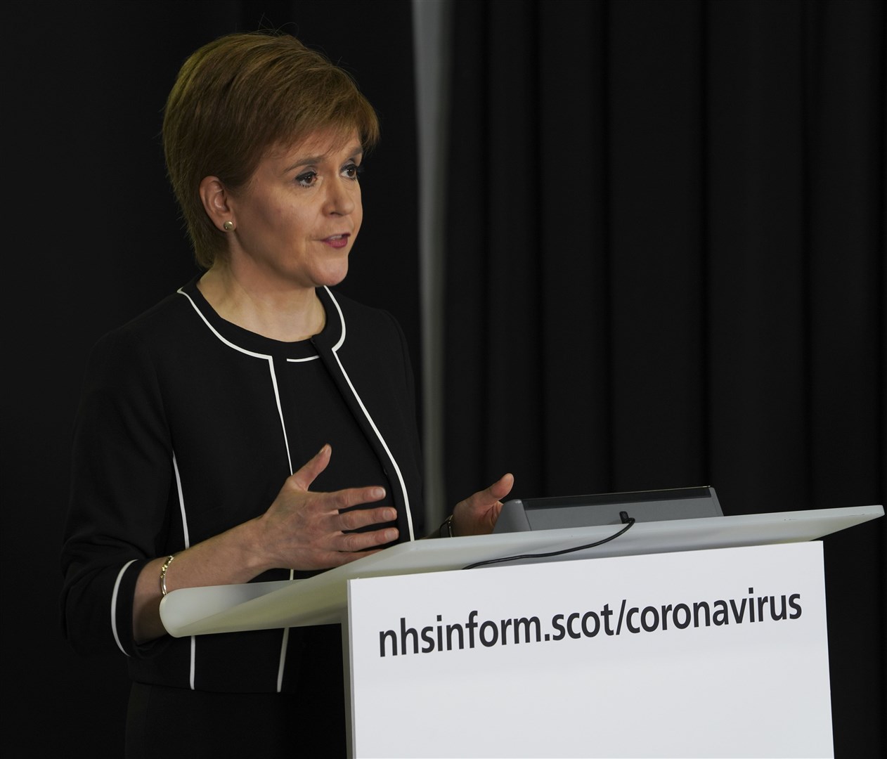 First Minister Nicola Sturgeon.