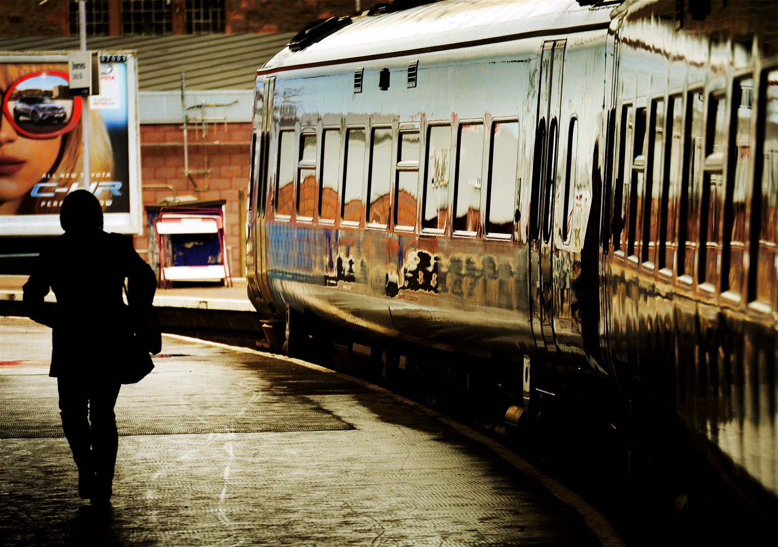 A ScotRail train on the Far North Line at Inverness Railway Station. Picture Gary Anthony.