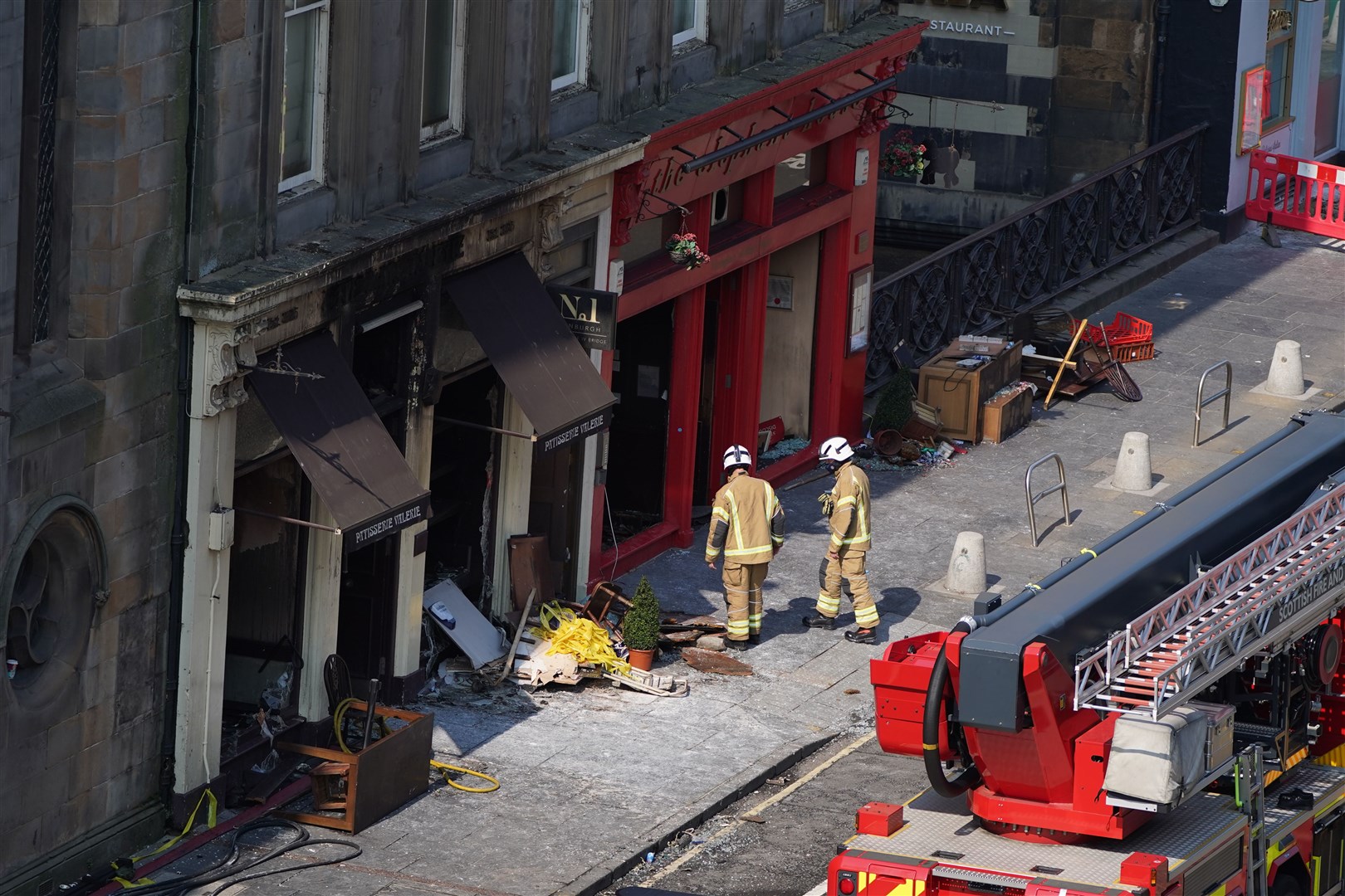 The cafe was damaged in a fire last year (Andrew Milligan/PA)