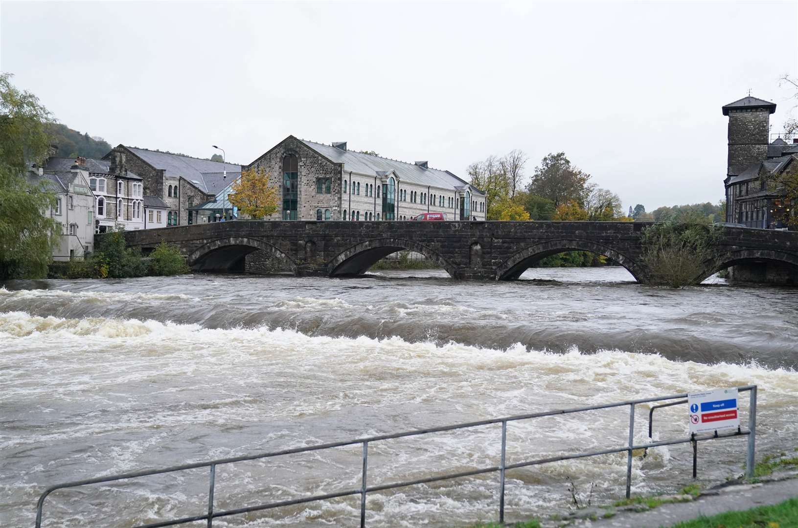 A Met Office amber warning was in place for Kendal (Owen Humphreys/PA)