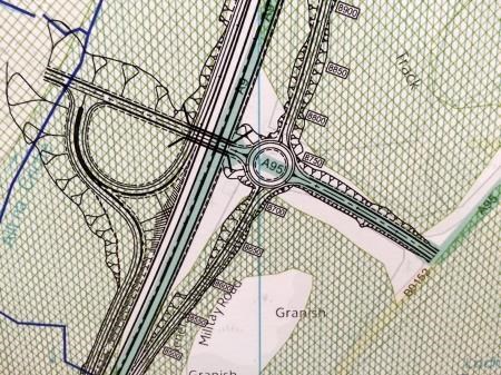 One of the proposed lay-outs for the Granish junction north of Aviemore