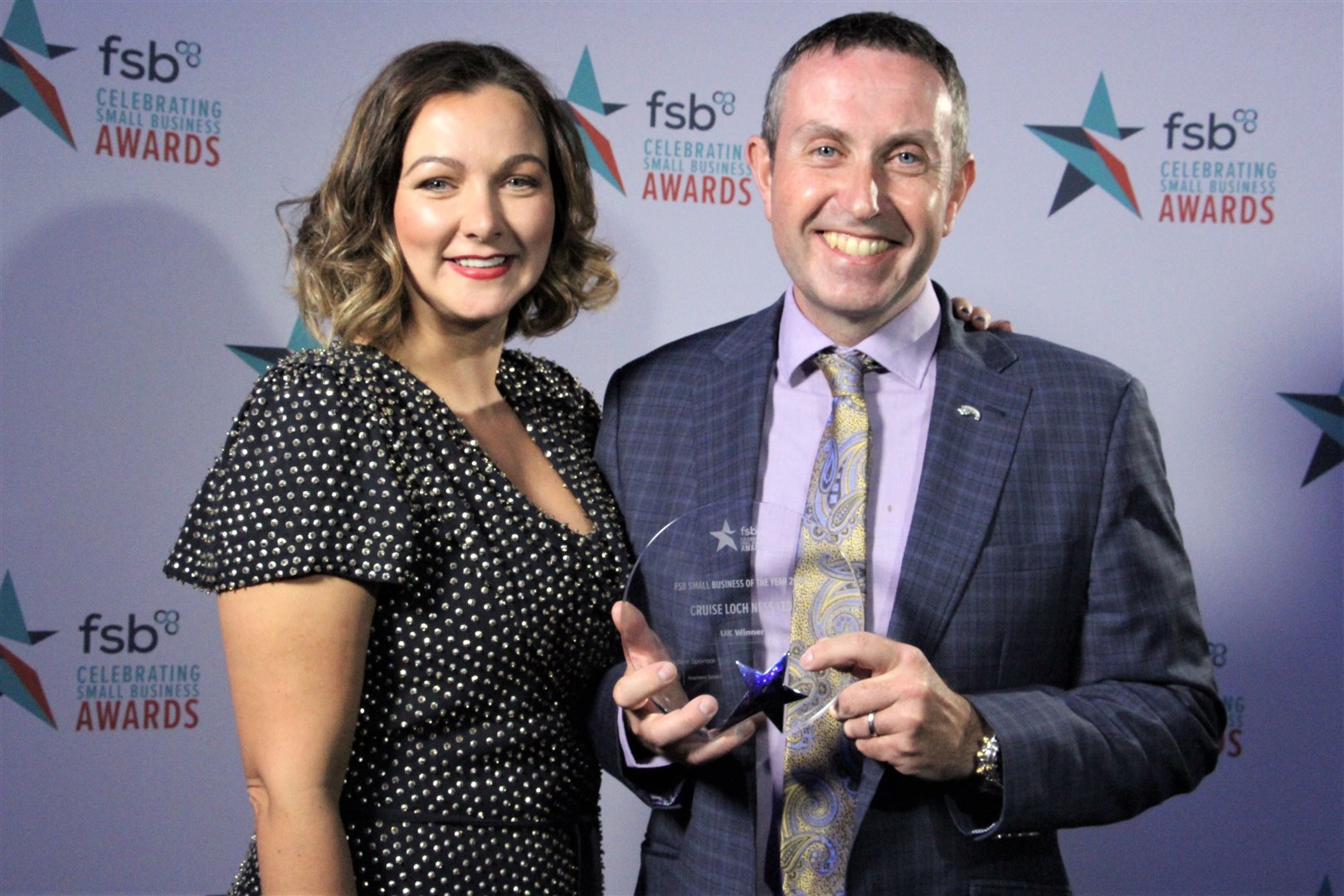 Debi and Ronald Mackenzie, winners of the FSB 's UK small business of the year award.