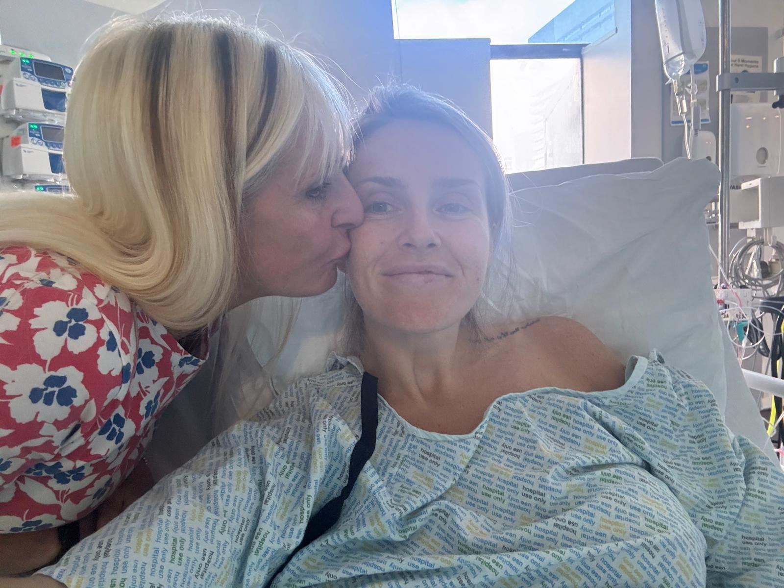 Cara and her mum.
