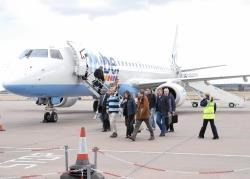 Flybe plane at Inverness airport