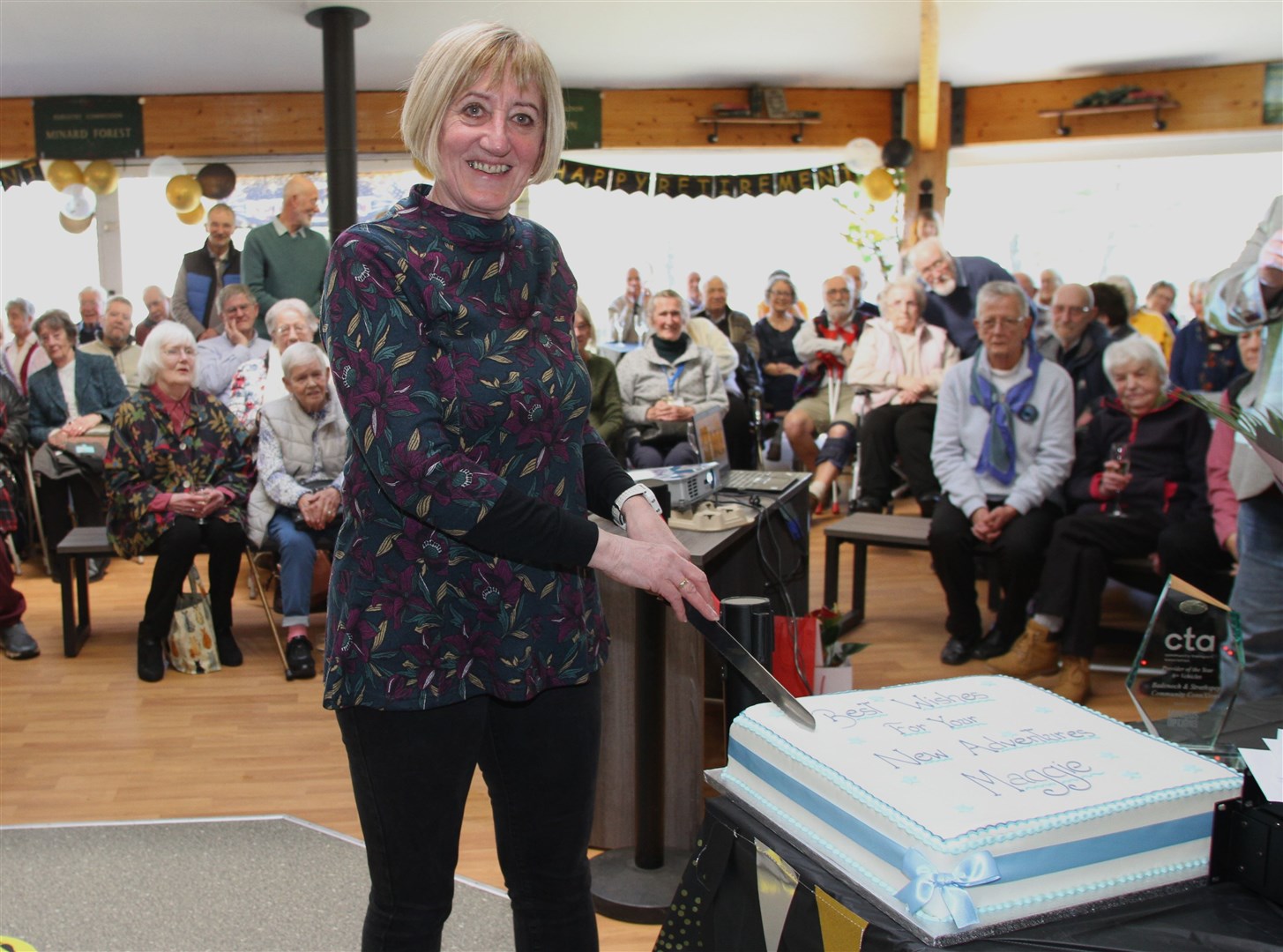 TAKING THE CAKE: She certainly did that with her years of service to the community in Badenoch and Strathspey, say friends and passengers.
