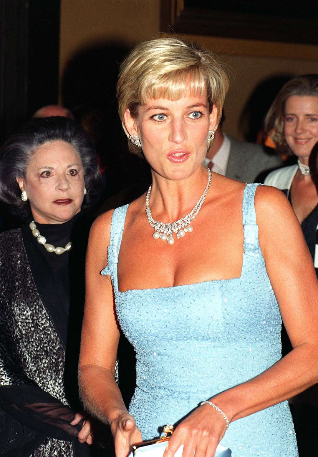 Diana, Princess of Wales, arriving at the Royal Albert Hall, London, for a gala performance of Swan Lake by the English National Ballet (John Stillwell/PA)