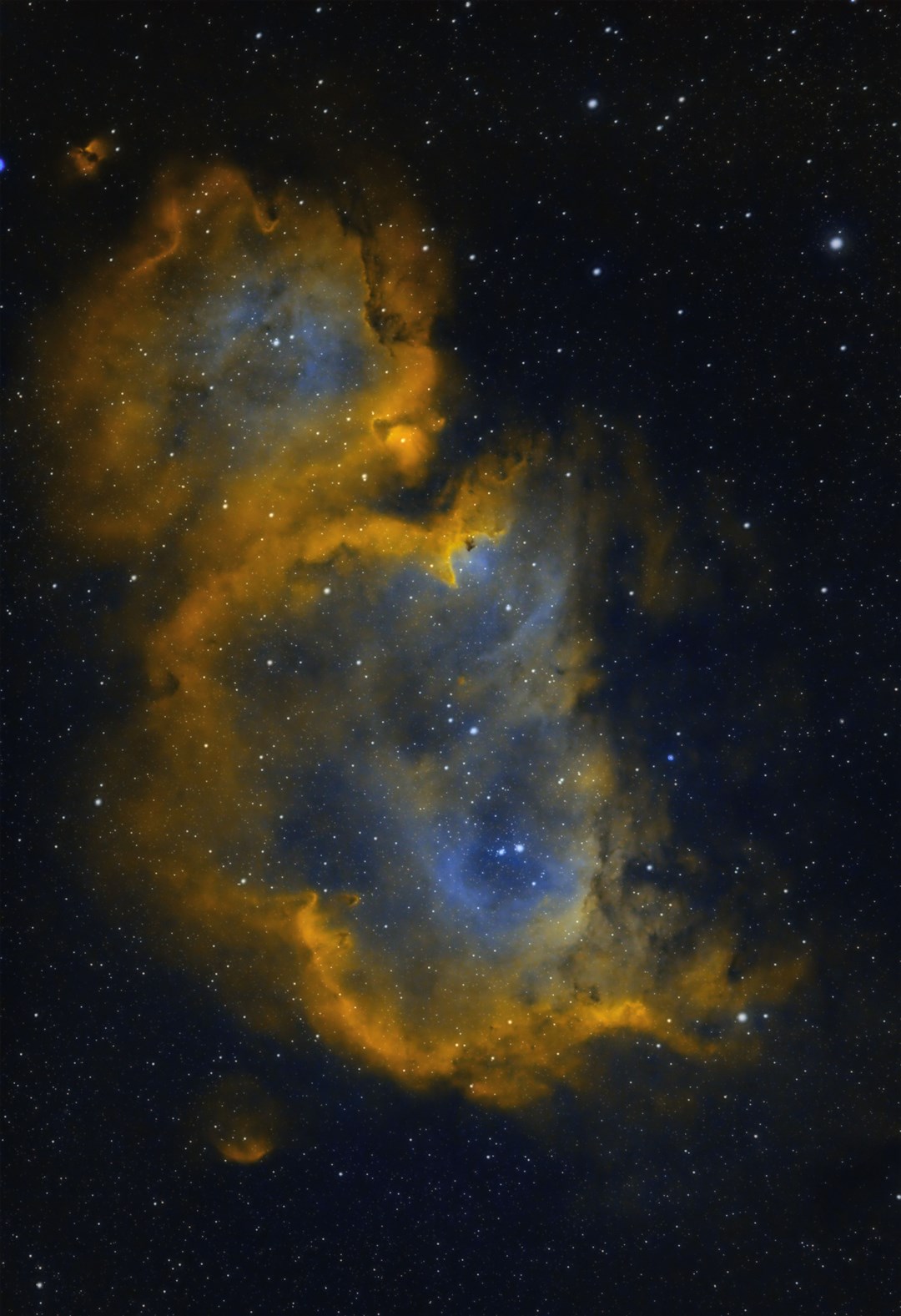 Also located in the Cassiopeia constellation at 7,500 light years from earth is the Soul Nebula which is an emission nebula.